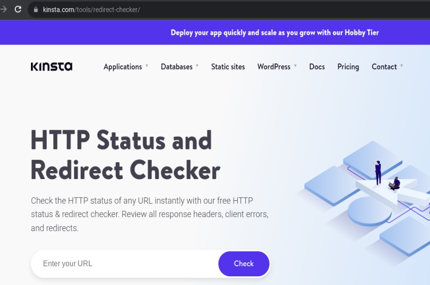 Kinsta homepage. 