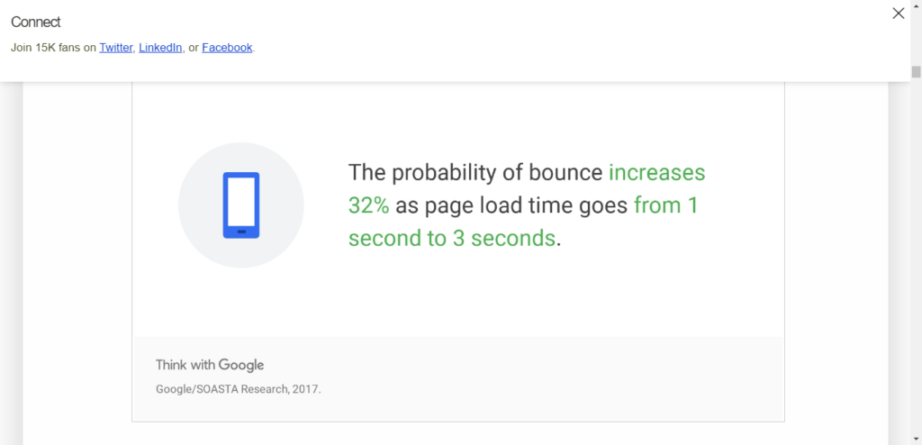 Infographic with stats for increase bounce rate. 