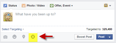 Facebook targeting icon