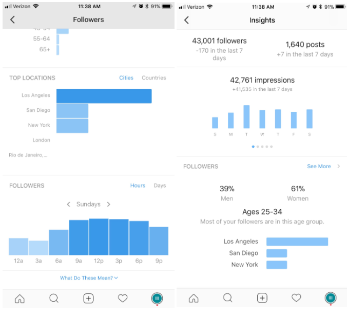 Instagram influencer statistics