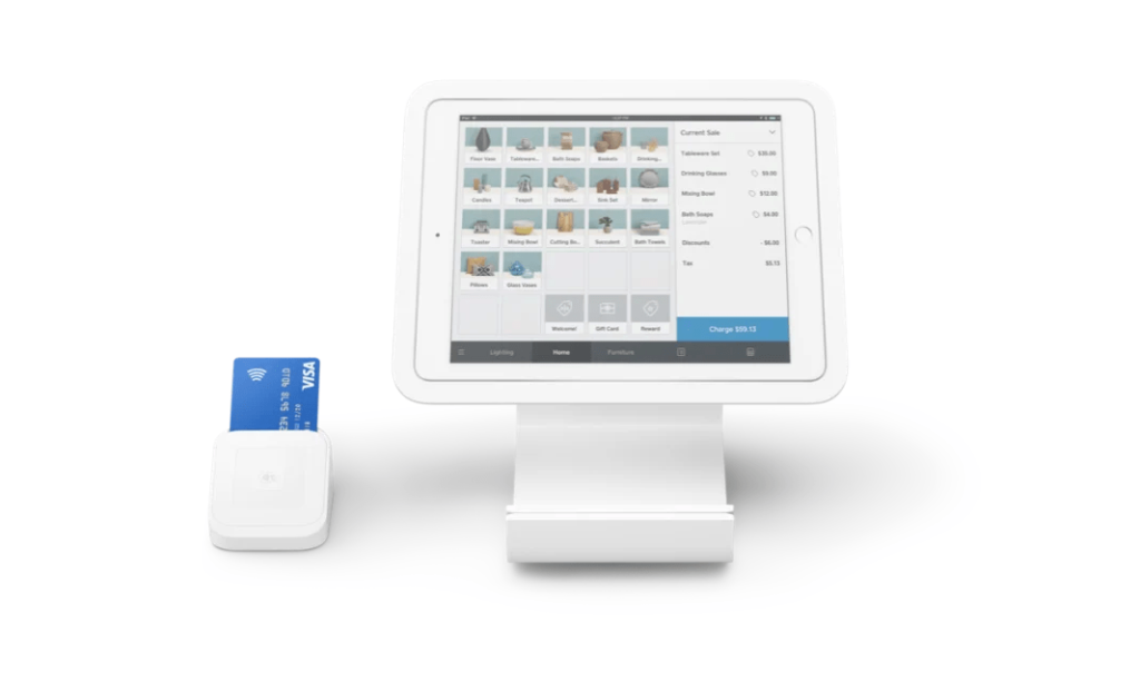 Square payment processing example.