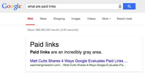 paid links