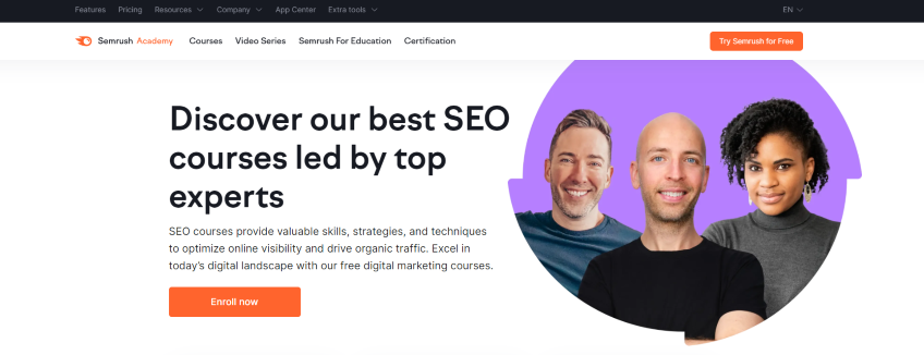 SEMrush Academy SEO course and guide