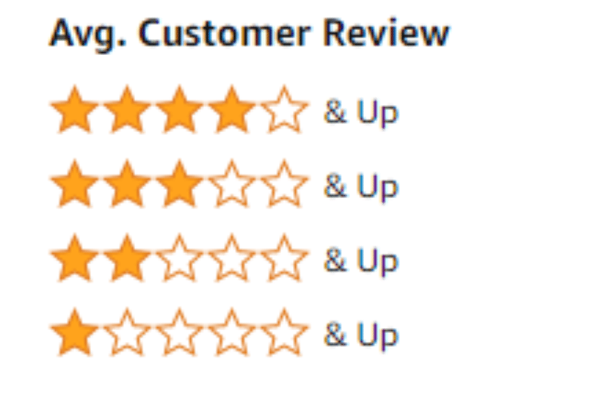 Avg. Customer Review example.