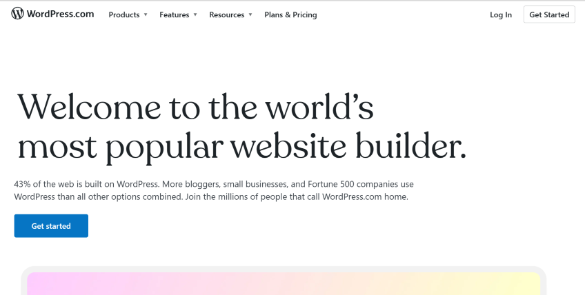 wordpress homepage